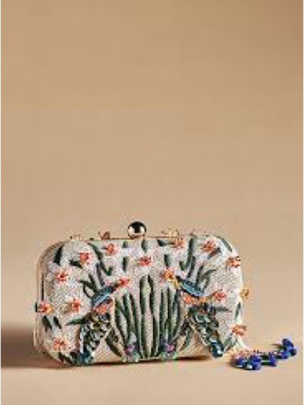 Anthropologie Beaded Bird Clutch - Picture 2 of 6